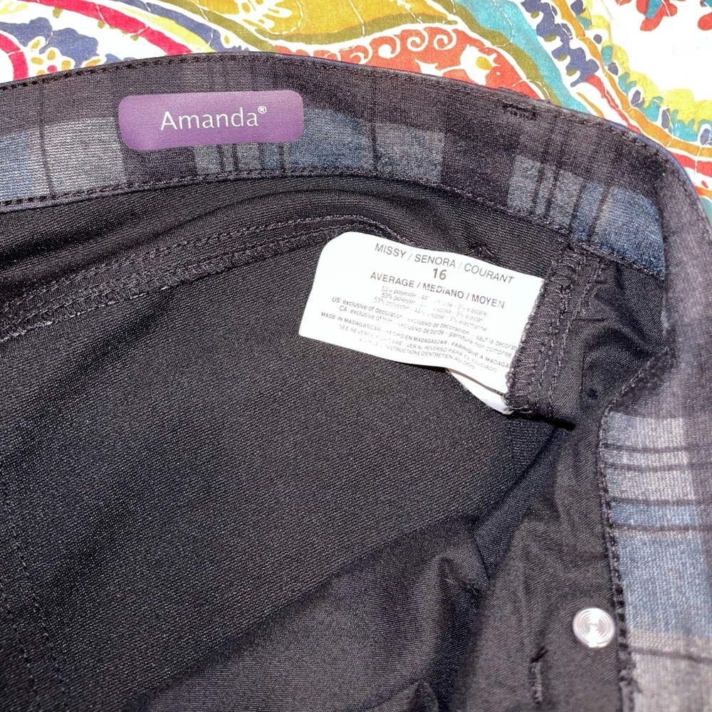 Plaid Pants in Blue and Black - Picture 4 of 5